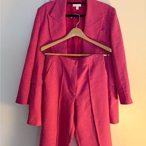 Topshop Fuchsia Blazer and Trousers Set